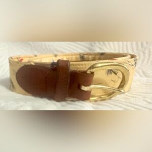 Barrons-Hunter Yellow Fly Fishing Lure Patterned Belt Size 36